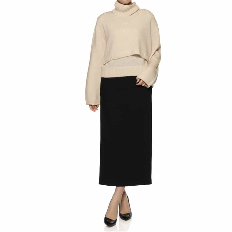 BARNEYS NEW YORK レイヤードニットプルオーバー (2点セット) LT BEIGE