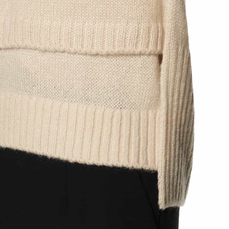 BARNEYS NEW YORK レイヤードニットプルオーバー (2点セット) LT BEIGE