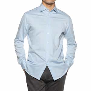 メランジ調カラージャージーシャツ