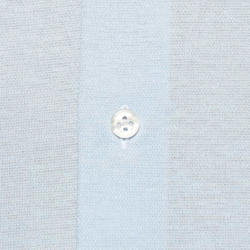 CATARISANO メランジ調カラージャージーシャツ LIGHT BLUE