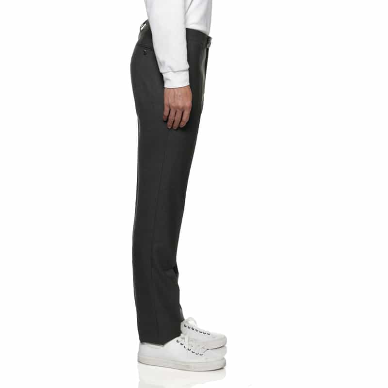 BARNEYS NEW YORK ウールスリムテーパードパンツ GRAY