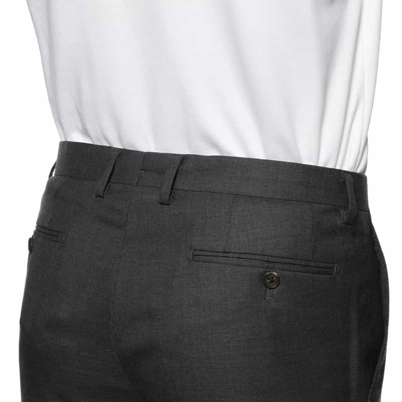 BARNEYS NEW YORK ウールスリムテーパードパンツ GRAY