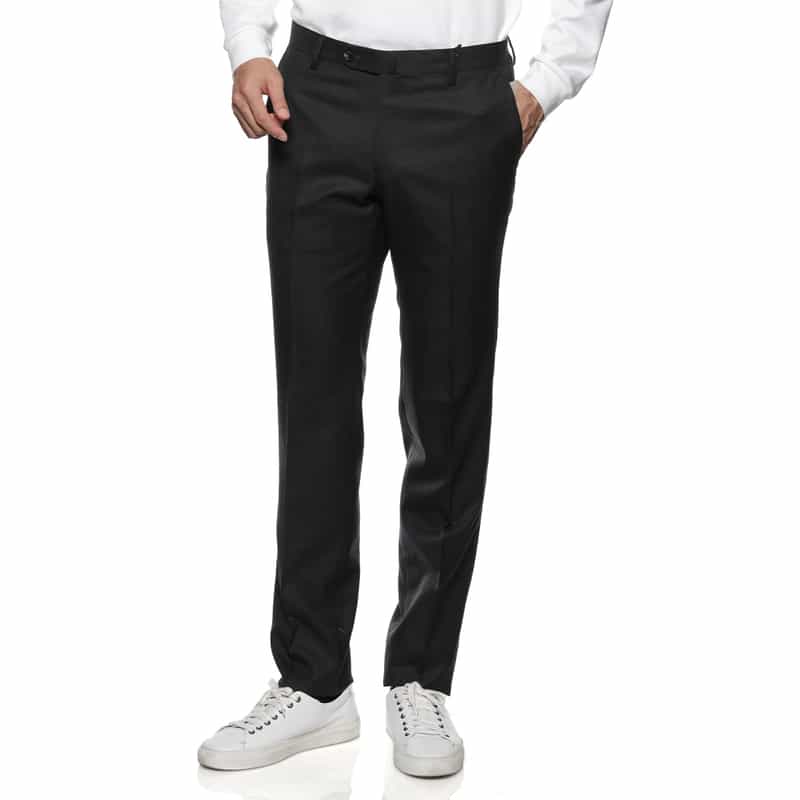 BARNEYS NEW YORK ウールスリムテーパードパンツ DARK GRAY