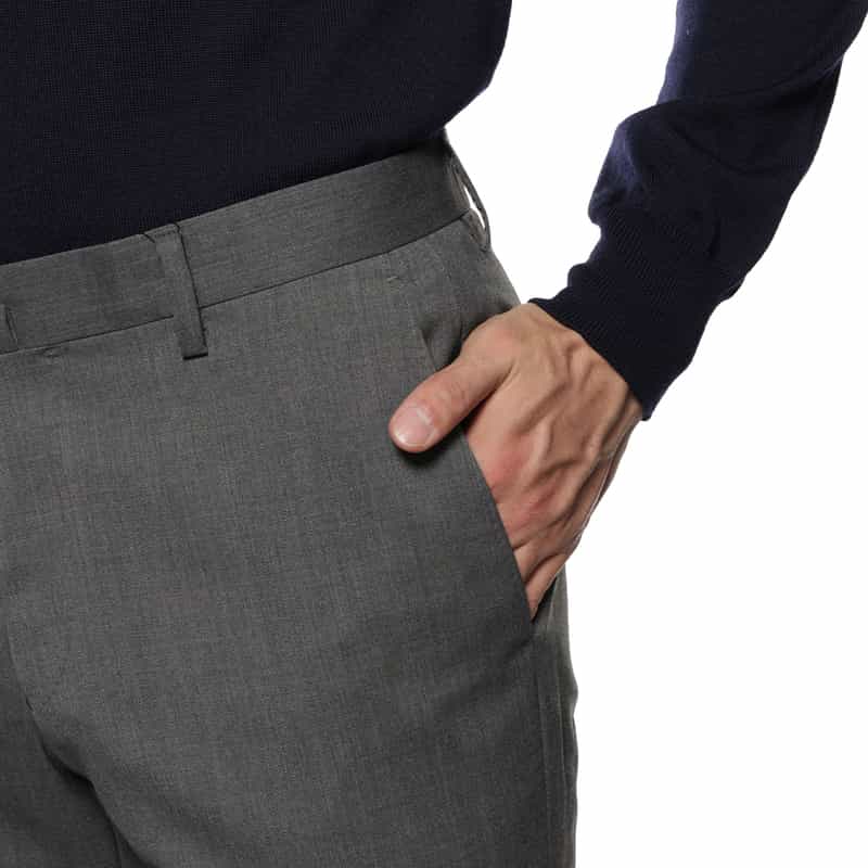 BARNEYS NEW YORK スリムテーパードパンツ GRAY