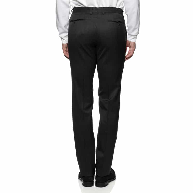 BARNEYS NEW YORK グレンチェック柄スリムテーパードパンツ DARK GRAY