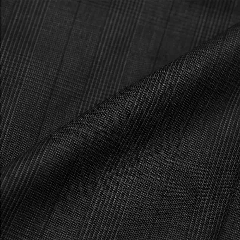 BARNEYS NEW YORK グレンチェック柄スリムテーパードパンツ DARK GRAY