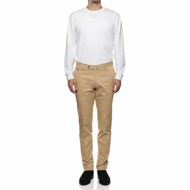 BARNEYS NEW YORK ストレッチ コンパクトチノパンツ BEIGE