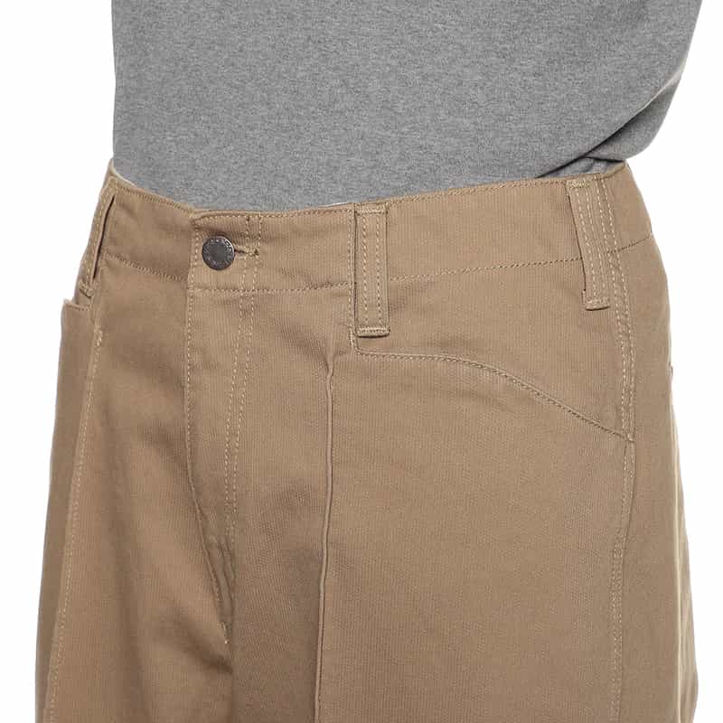 BARNEYS NEW YORK ピンタック ワイドパンツ BEIGE