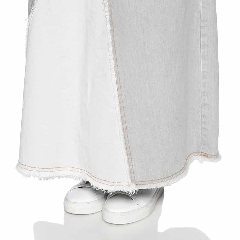 BARNEYS NEW YORK リメイク デニムスカート GRAY