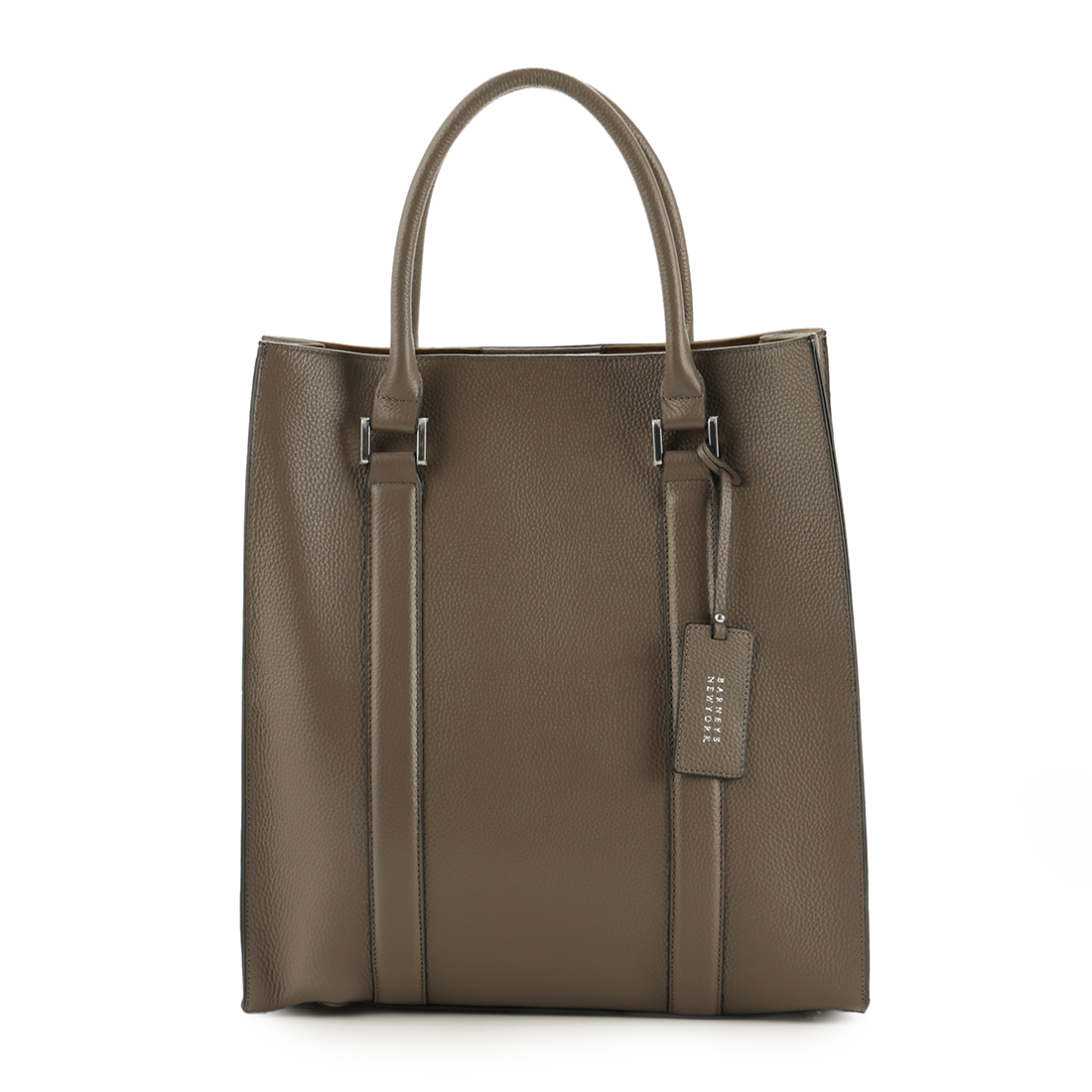 シュリンクレザー縦型トートバッグ