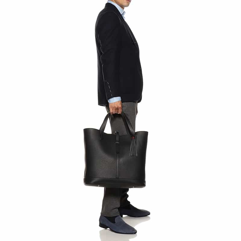 ACATE ACATE<アカーテ>レザートートバッグ"KAUS" BLACK