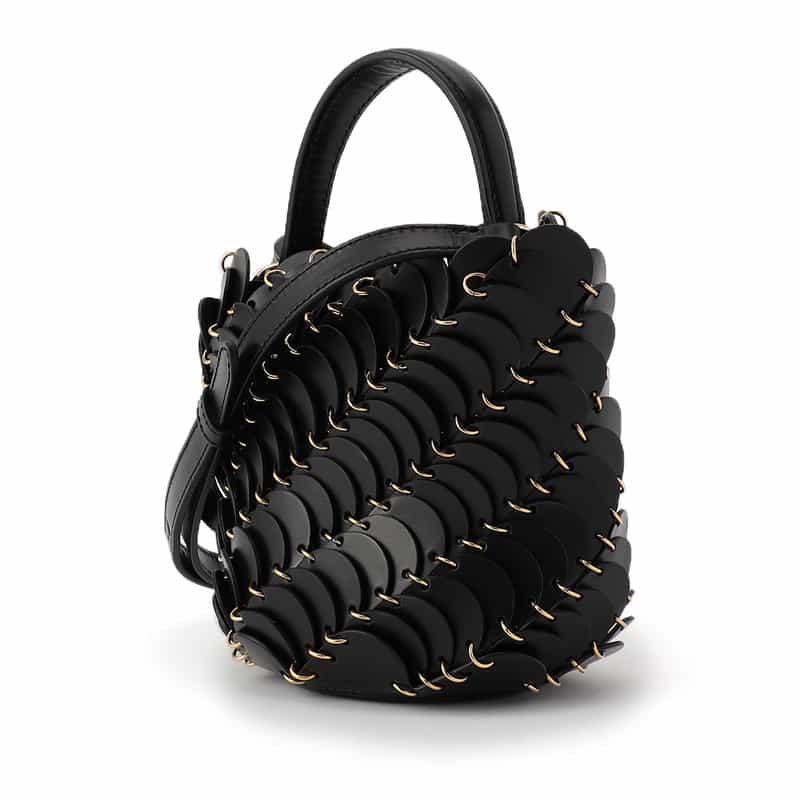 RABANNE バケットバッグ BLACK