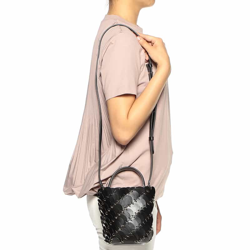 RABANNE バケットバッグ BLACK