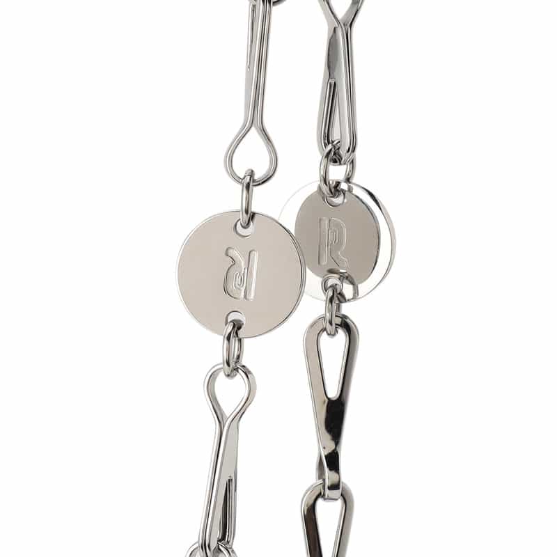 RABANNE "SPARKLE" ショルダーバッグ SILVER