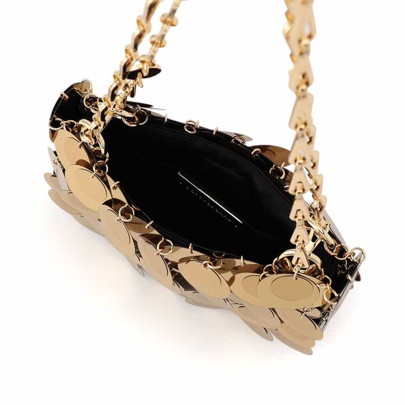RABANNE "SPARKLE" ショルダーバッグ GOLD