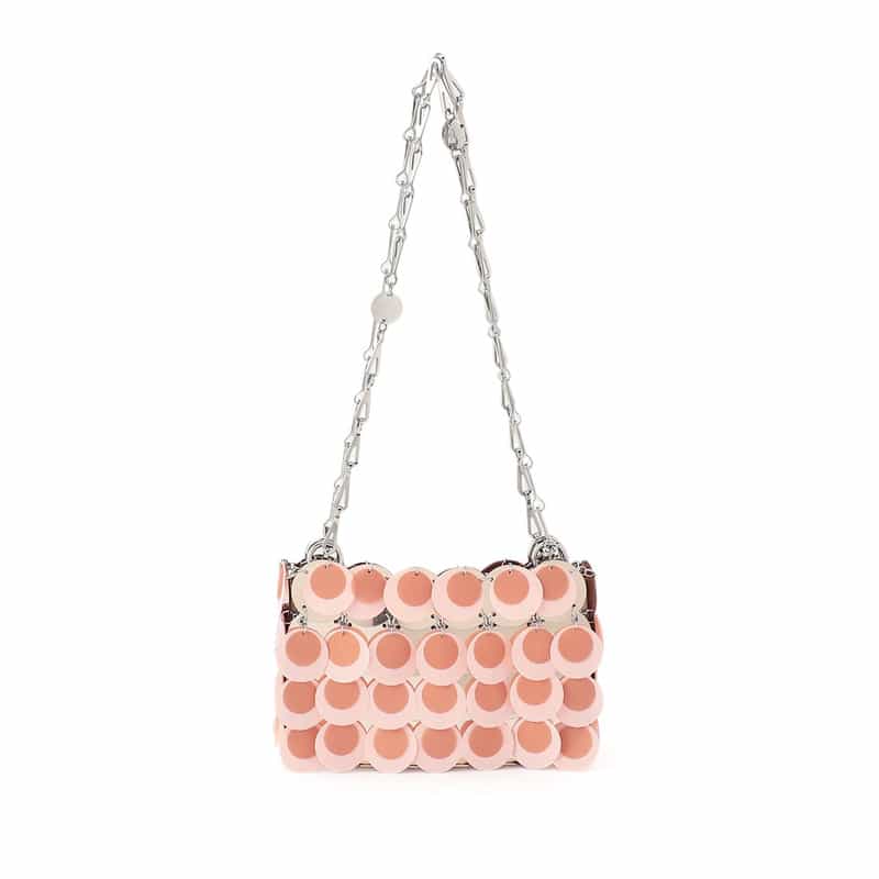 RABANNE "SPARKLE" ショルダーバッグ PINK