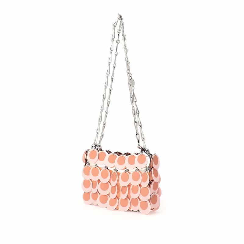 RABANNE "SPARKLE" ショルダーバッグ PINK