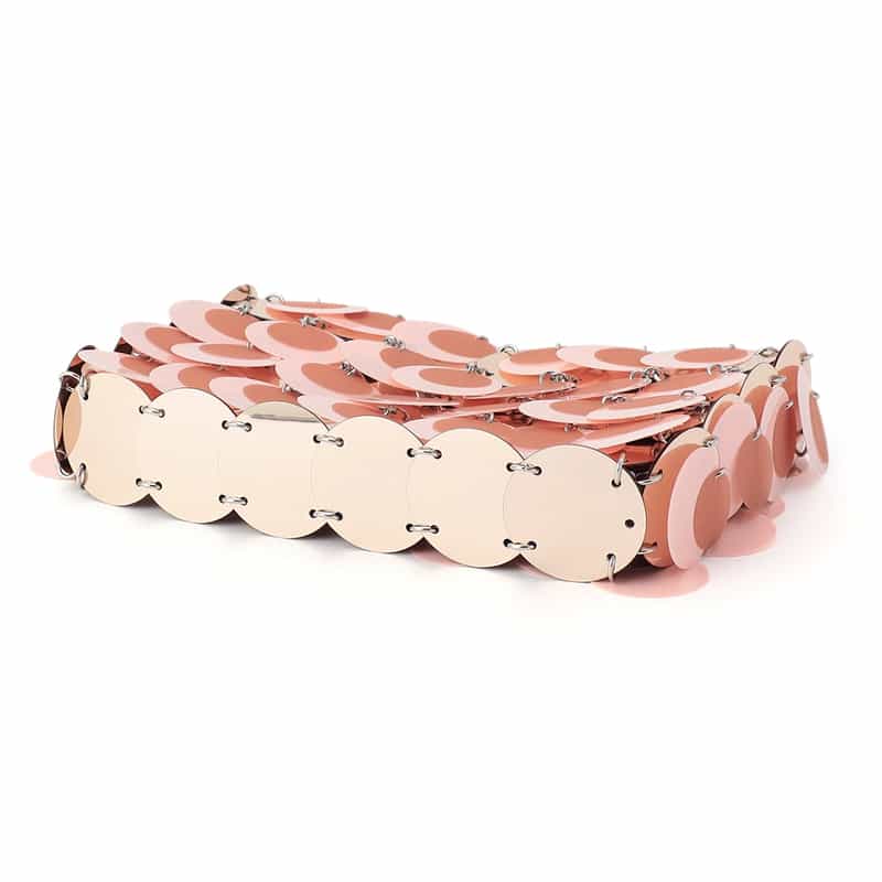 RABANNE "SPARKLE" ショルダーバッグ PINK