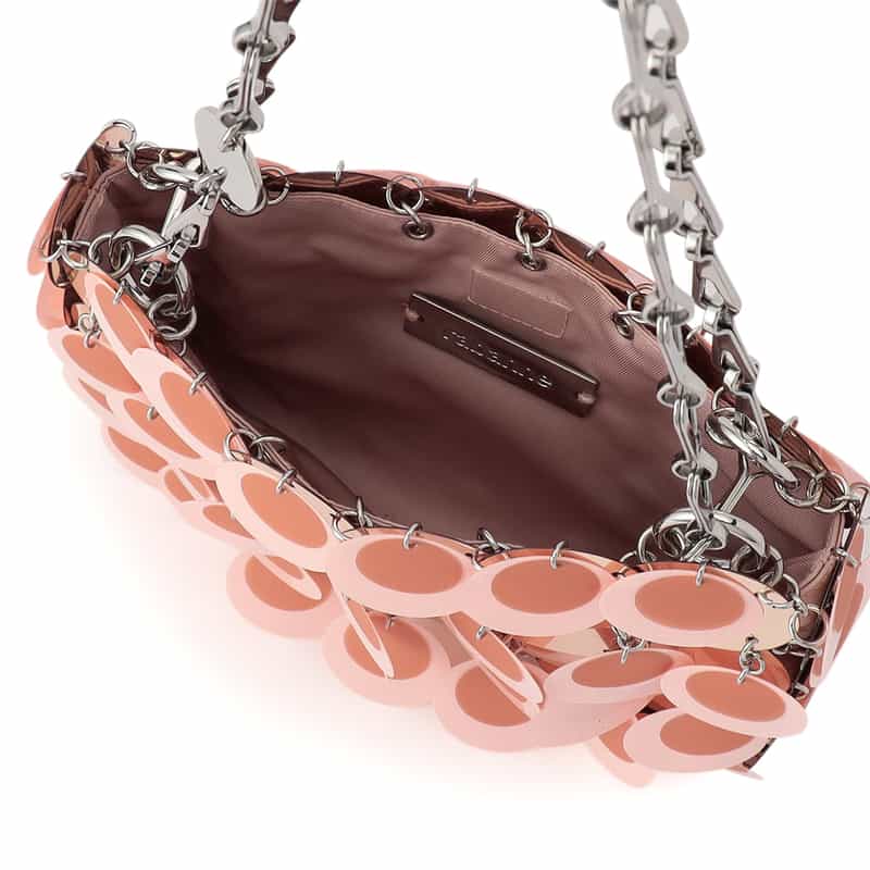RABANNE "SPARKLE" ショルダーバッグ PINK