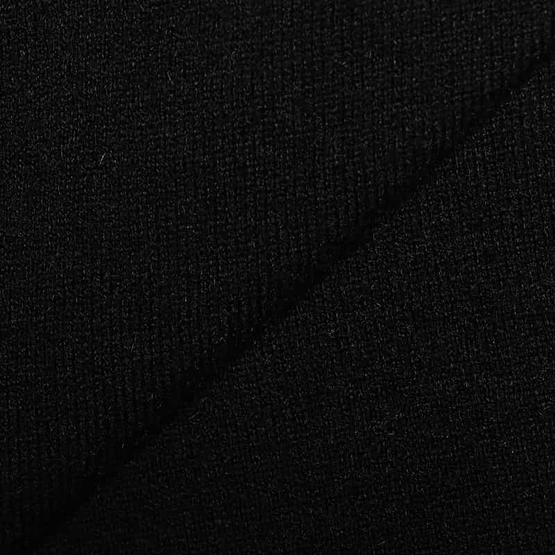 BARNEYS NEW YORK アシンメトリー リボンアーム ニットプルオーバー BLACK