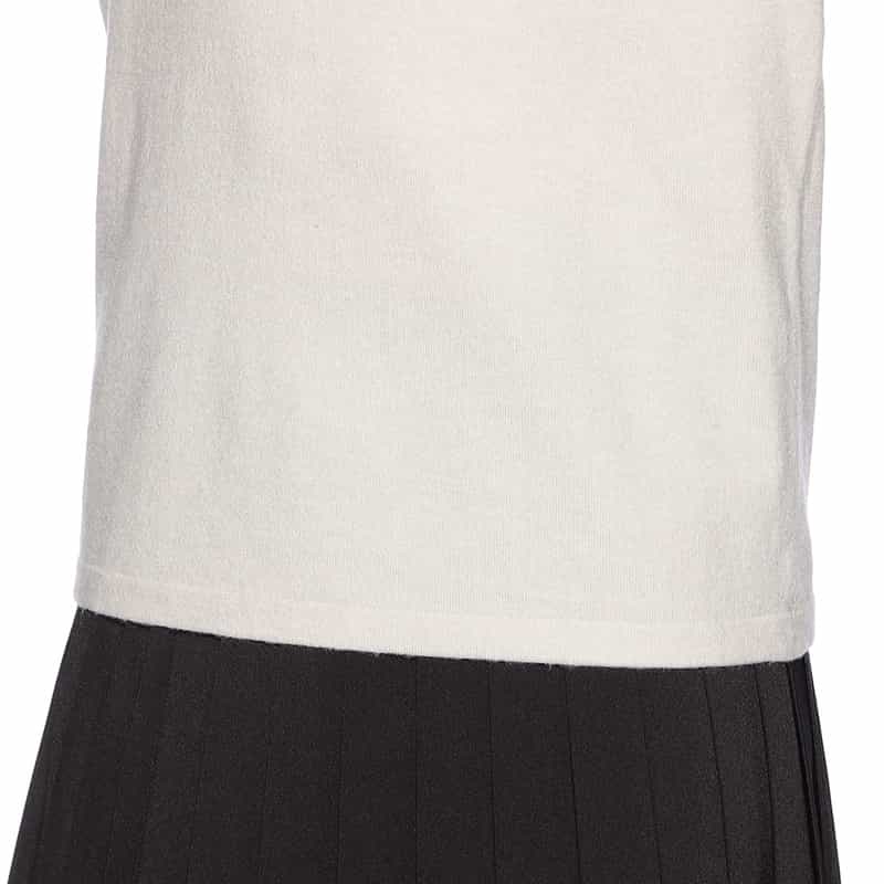 BARNEYS NEW YORK アシンメトリー リボンアーム ニットプルオーバー GRAY