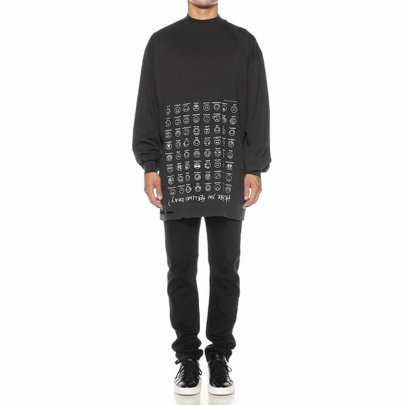 BALENCIAGA ロングスリーブTシャツ BLACK