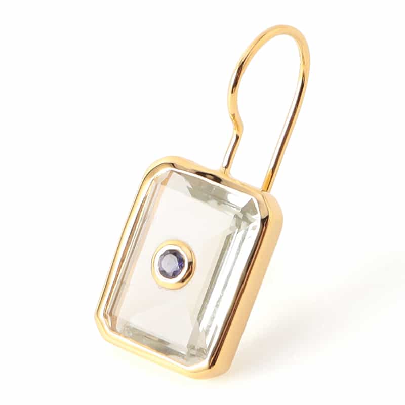 LA SOEUR LA SOEUR＜ラ スール＞ピアス （グリーンアメシスト×アイオライト） NONE