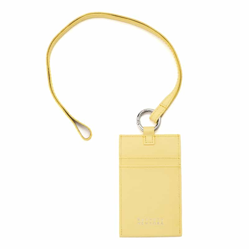 BARNEYS NEW YORK レザーIDカードケース LIGHT YELLOW