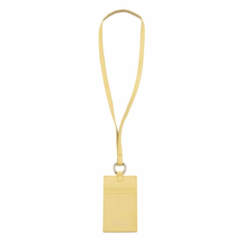 BARNEYS NEW YORK レザーIDカードケース LIGHT YELLOW