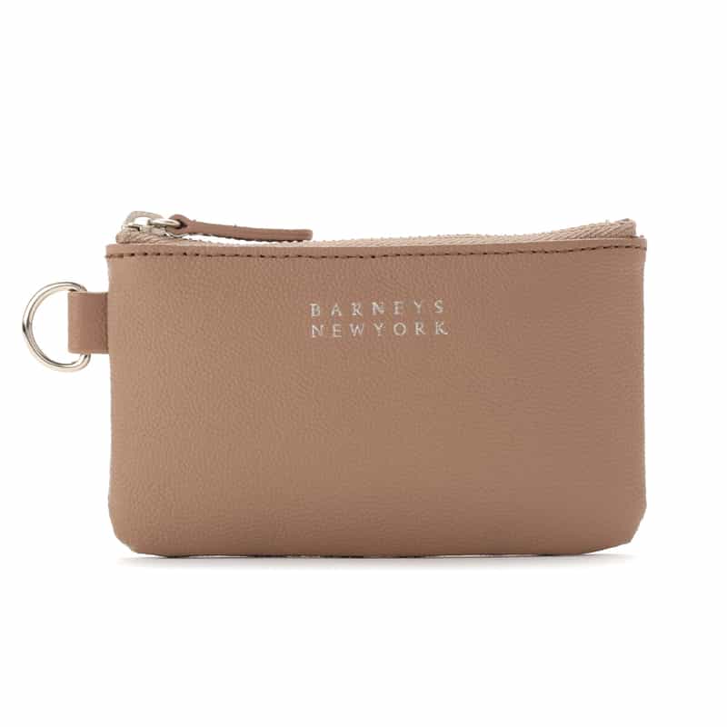 BARNEYS NEW YORK ミニポーチ GRAY BEIGE