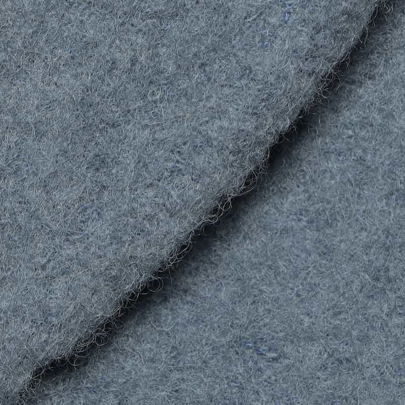 BARNEYS NEW YORK シャギー ロングチェスターコート BLUE