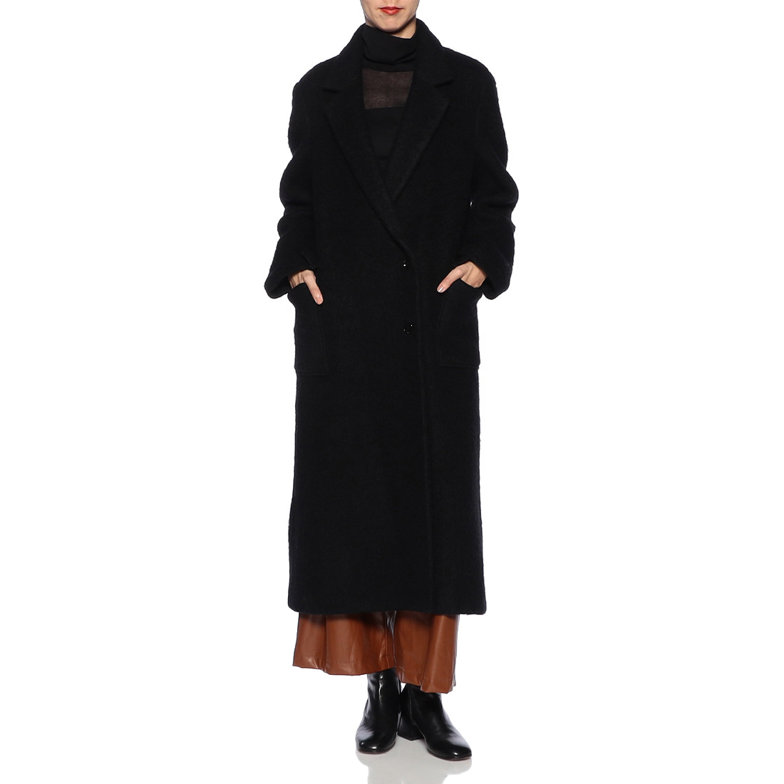 BARNEYS NEW YORK チェスターコート 黒 スタイリング｜公式通販 バーニーズ ニューヨーク｜BARNEYS NEW