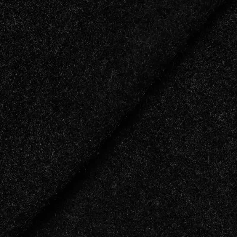 BARNEYS NEW YORK シャギー ロングチェスターコート BLACK