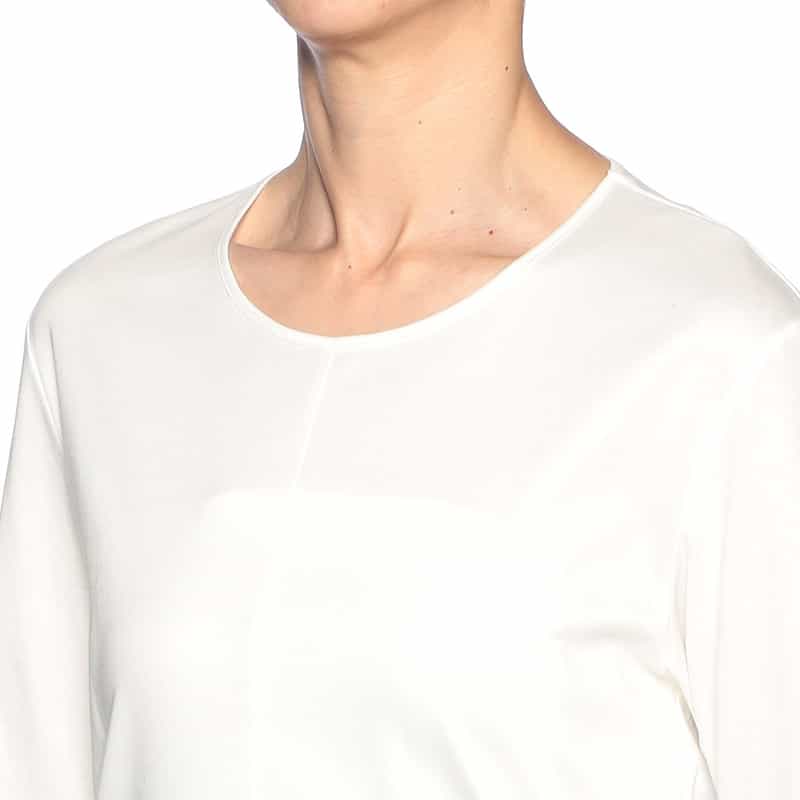 BARNEYS NEW YORK バックオープン カットソー WHITE