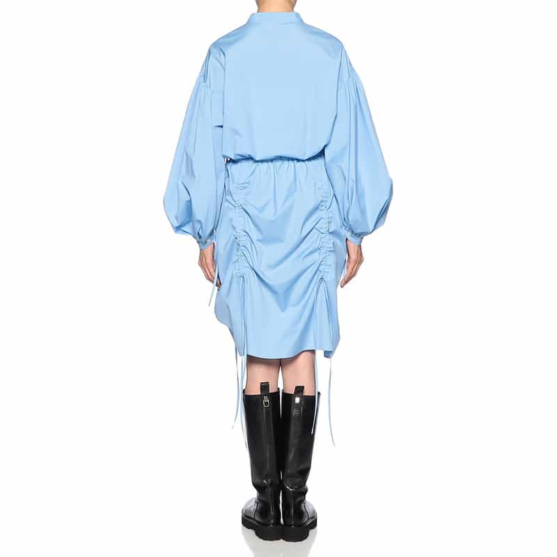 BARNEYS NEW YORK ギャザーデザイン ドレス LT BLUE