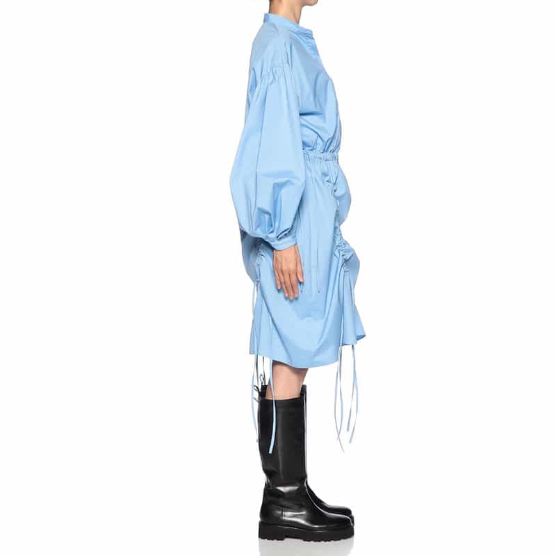 BARNEYS NEW YORK ギャザーデザイン ドレス LT BLUE