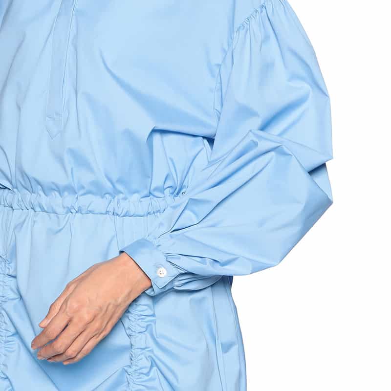 BARNEYS NEW YORK ギャザーデザイン ドレス LT BLUE