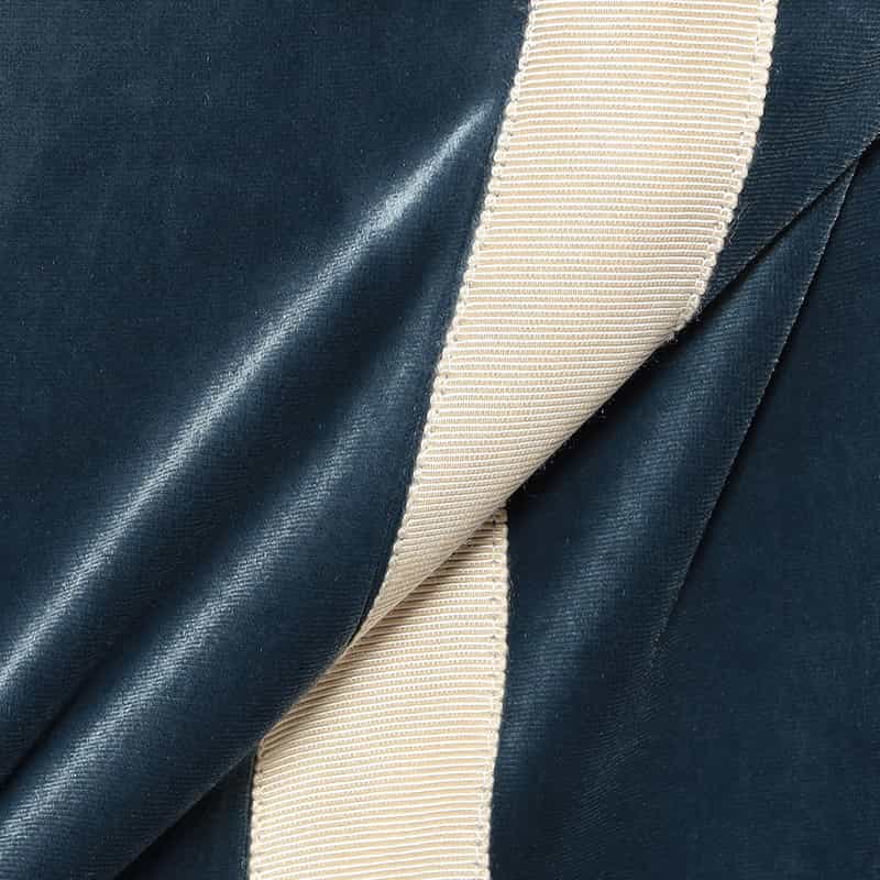 BARNEYS NEW YORK ベロア素材サイドスリット フレアパンツ BLUE