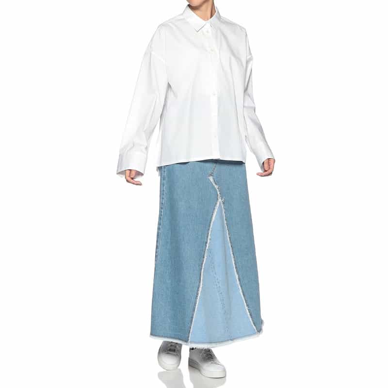 BARNEYS NEW YORK オーバーサイズ シャツ WHITE