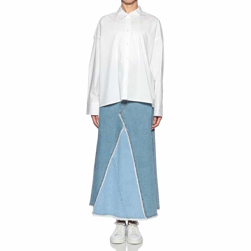 BARNEYS NEW YORK オーバーサイズ シャツ WHITE