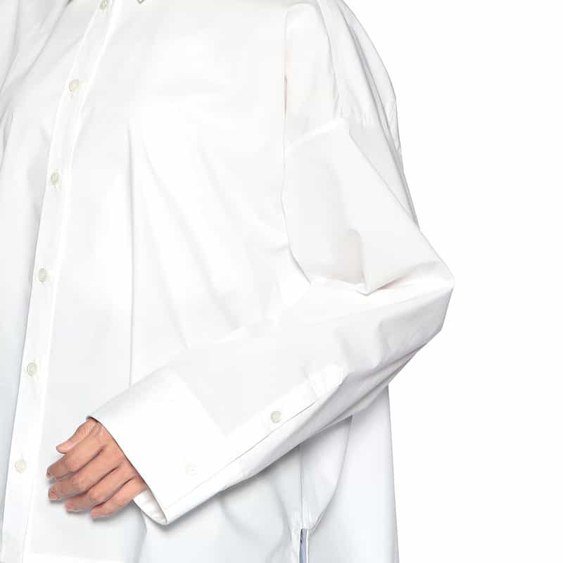 BARNEYS NEW YORK オーバーサイズ シャツ WHITE