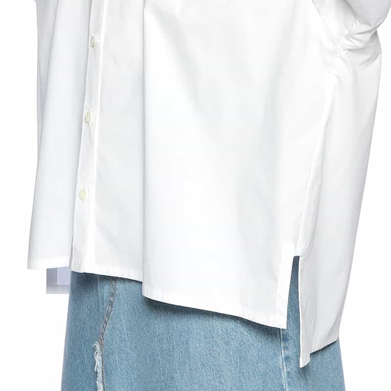 BARNEYS NEW YORK オーバーサイズ シャツ WHITE