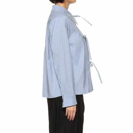 アシンメトリー リボンデザイン ブラウス（2229170）｜BARNEYS