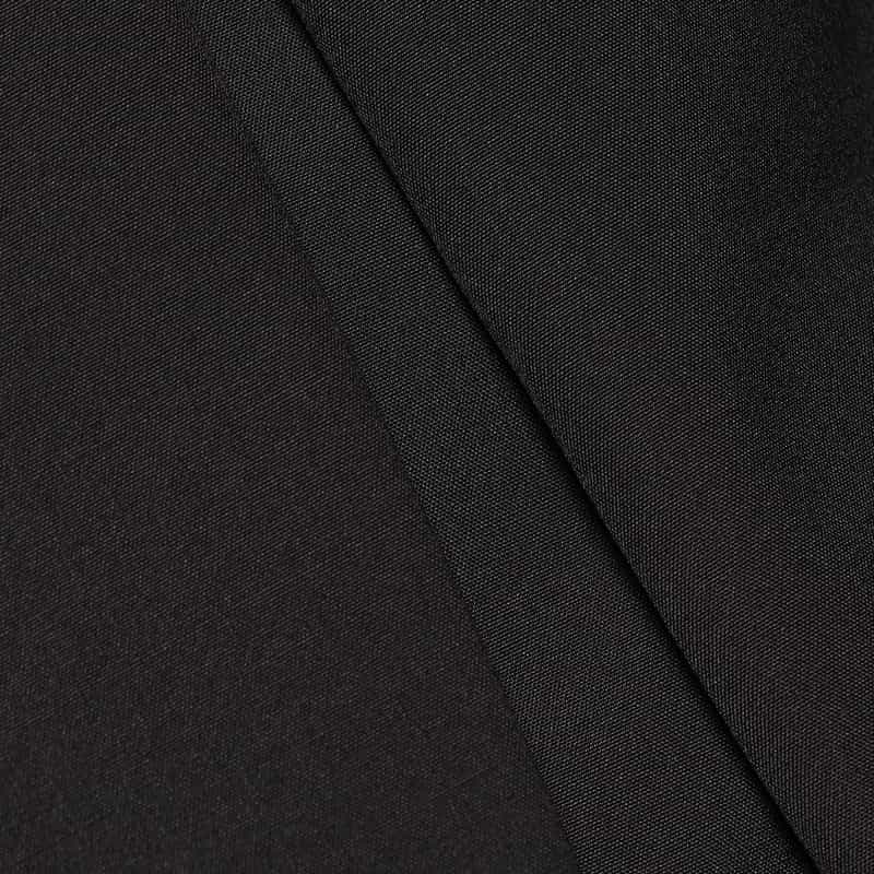 BARNEYS NEW YORK ノーカラー フロントタック ブラウス BLACK