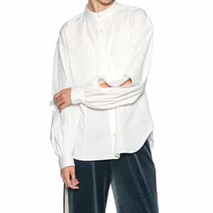 コクーン＆カットアウト ブラウス