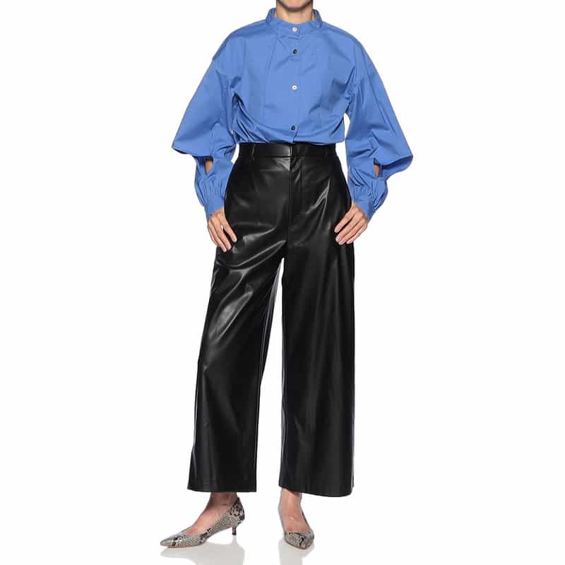 BARNEYS NEW YORK コクーン＆カットアウト ブラウス BLUE