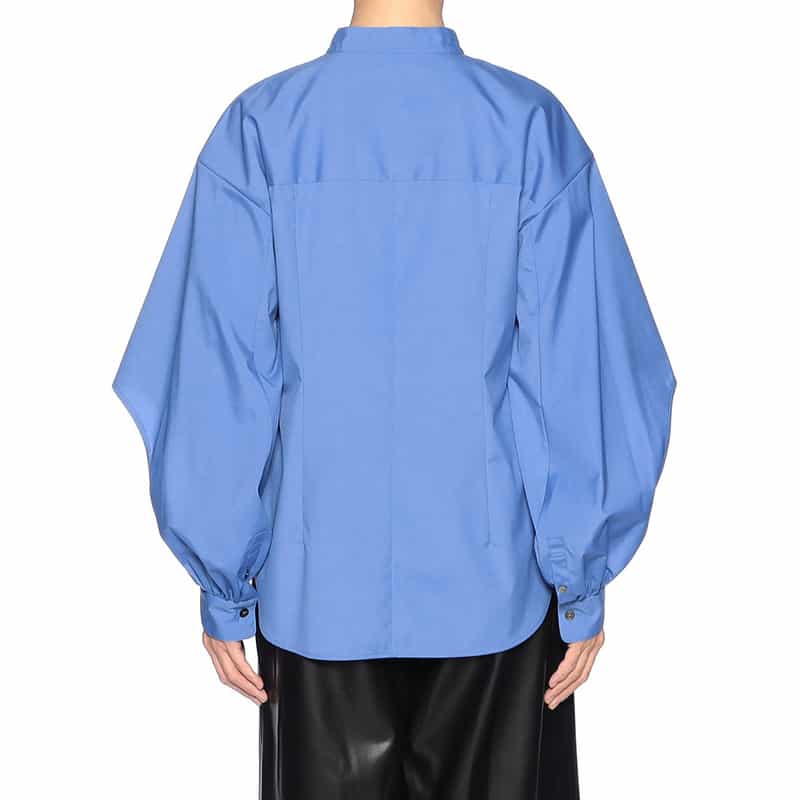 BARNEYS NEW YORK コクーン＆カットアウト ブラウス BLUE