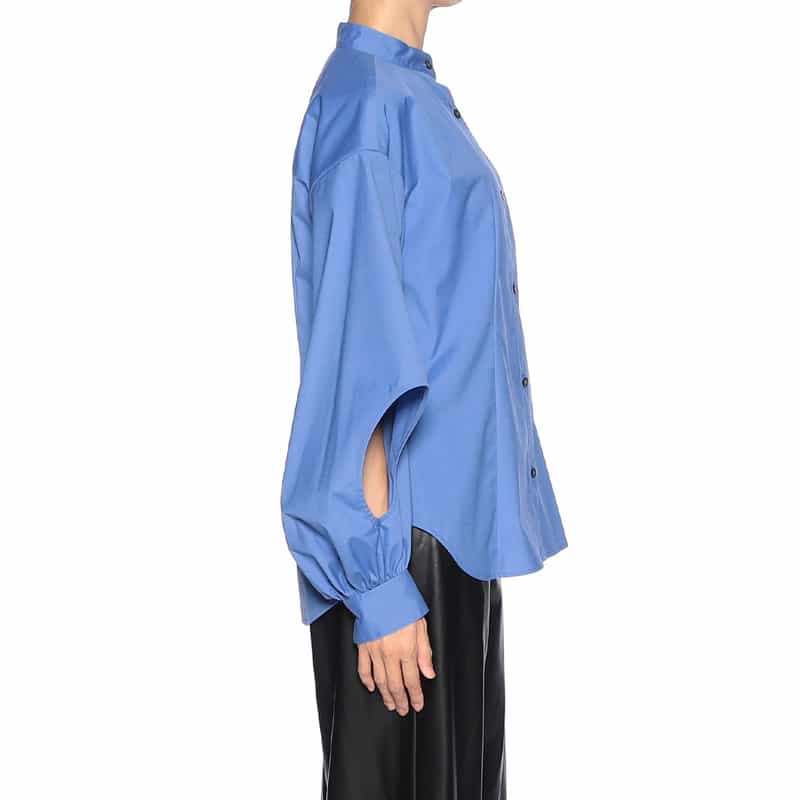 BARNEYS NEW YORK コクーン＆カットアウト ブラウス BLUE