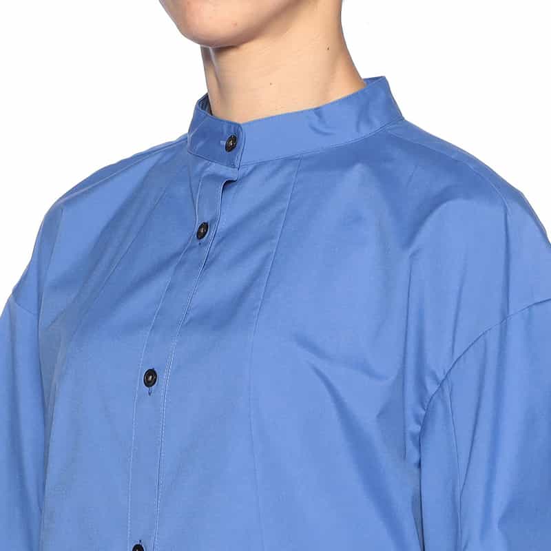 BARNEYS NEW YORK コクーン＆カットアウト ブラウス BLUE