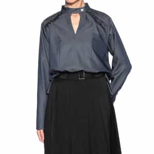 ウエスタン フリルブラウス